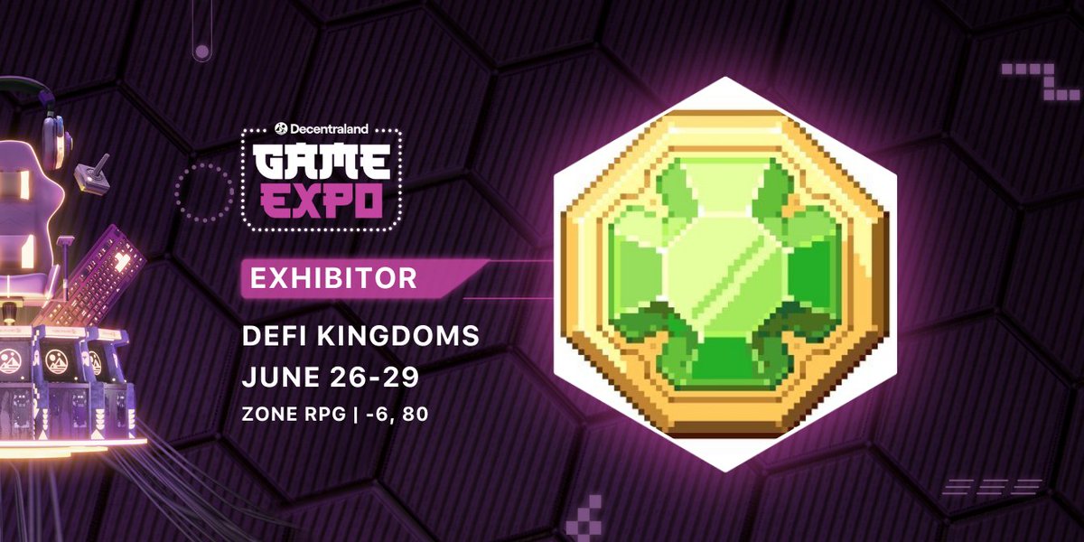 We are stoked to be participating in this years <a href="/decentraland/">Decentraland</a> Game Expo, June 26th-29th!

Come check out this virtual web3 event, explore our booth, the booths of other games, and collect some wearables! You might recognize one of them...

#DCLGX is going to be memorable!