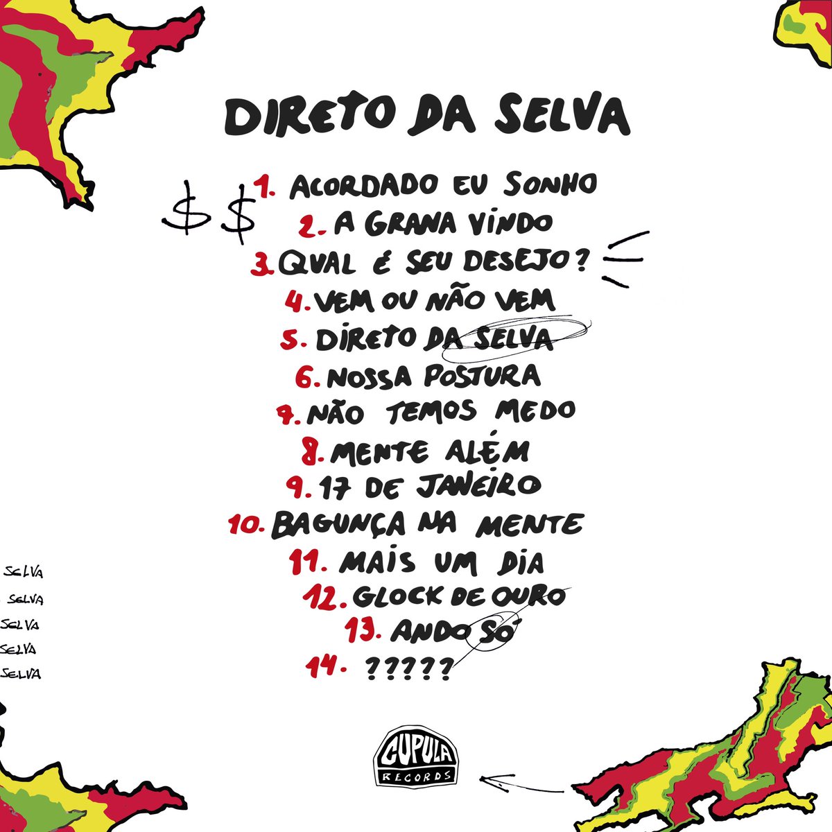 Apresento a vocês meu novo album “DIRETO DA SELVA” 27/06 nas ruas !!!!