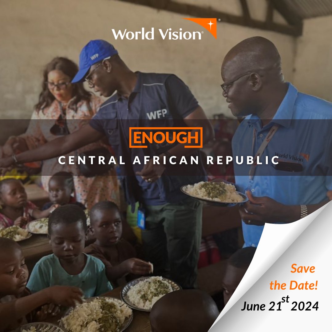 WorldVisionCAR's tweet image. #ASSEZ ! Luttons contre la #malnutrition et la #faim en République Centrafricaine 🇨🇫 🙏🏿

#ENOUGH #ChildMalnutrition