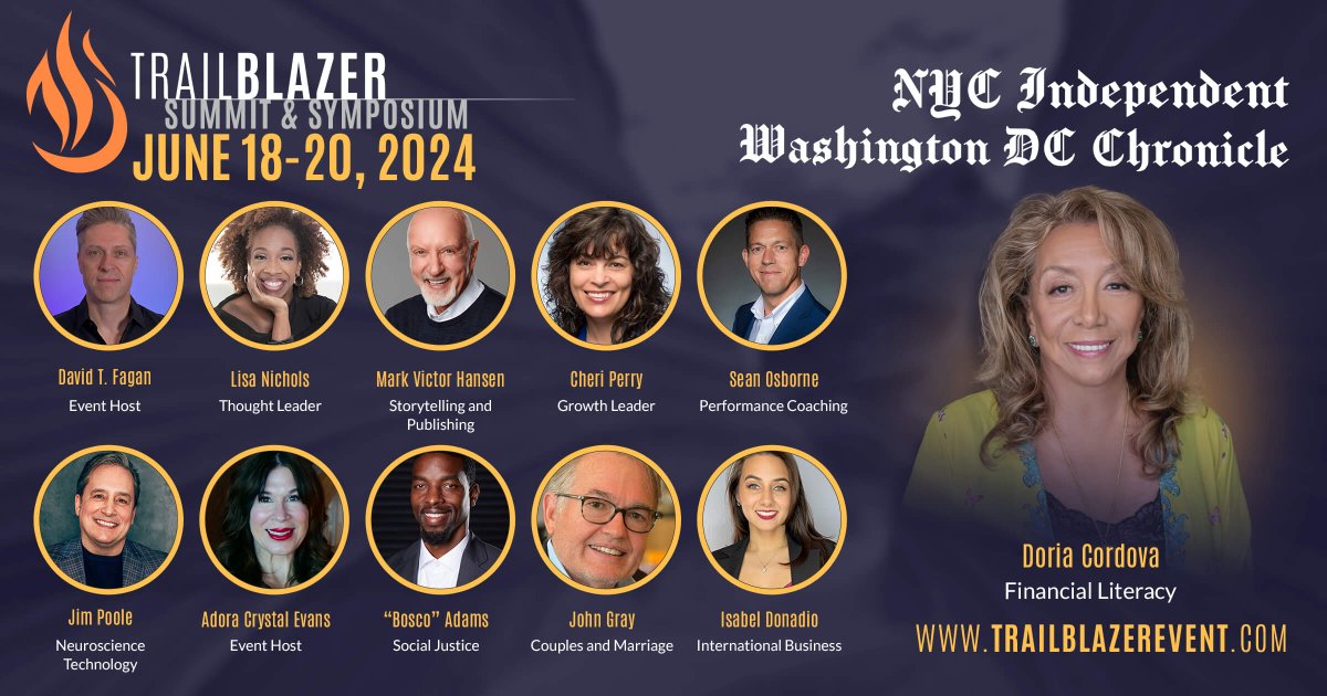 Dame Doria (DC) Cordova, Ph.D (Hon.) (@dccordova) on Twitter photo Join me: Trailblazer Summit and Symposium! I’ll be sharing the stage with friends: <a href="/lisa_2motivate/">Lisa Nichols</a> John Gray <a href="/MarkVHansen/">Mark Victor Hansen</a> and a myriad of other trailblazers on June 18-20, 2024 (USA) (19-21 Asia Pac) It’s FREE and virtual! Learn more at: cev.isrefer.com/go/trailblazer… <a href="/MoneyAndYou/">Money & You® | DC</a> Join me: Trailblazer Summit and Symposium! I’ll be sharing the stage with friends: <a href="/lisa_2motivate/">Lisa Nichols</a> John Gray <a href="/MarkVHansen/">Mark Victor Hansen</a> and a myriad of other trailblazers on June 18-20, 2024 (USA) (19-21 Asia Pac) It’s FREE and virtual! Learn more at: cev.isrefer.com/go/trailblazer… <a href="/MoneyAndYou/">Money & You® | DC</a>