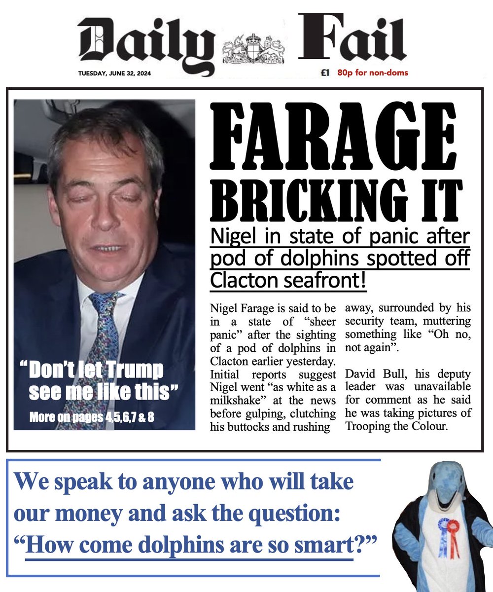 colder_sarcasm's tweet photo. BREAKING: Nigel in state of panic...
Wonder why? #Dolphins #Refail https://t.co/h5soUIqrua