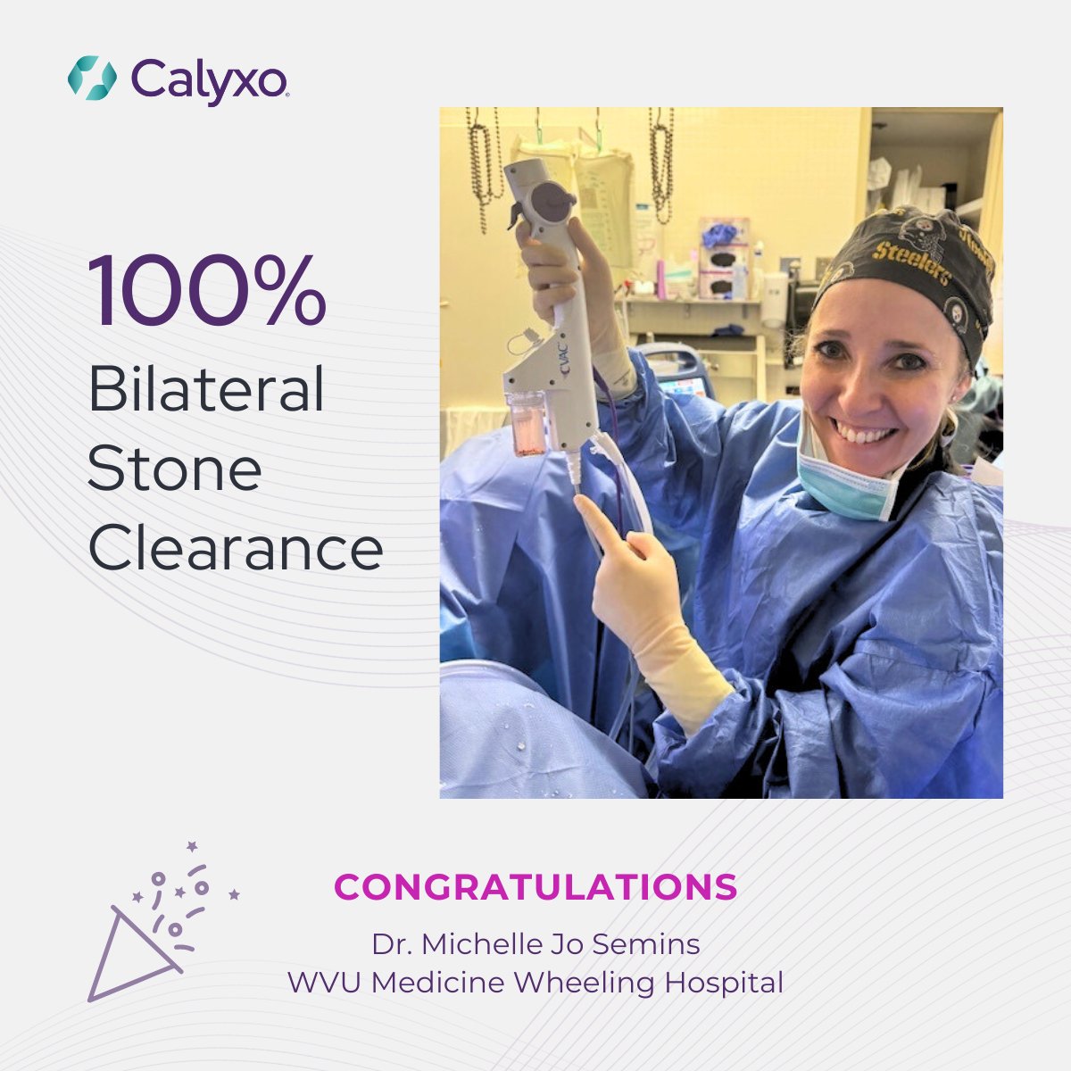 Calyxo, Inc. (@calyxoinc) on Twitter photo 🎉 Congratulations to Dr. Semins (@msemins) at <a href="/WVUMedicine/">WVU Medicine</a> @whg_hospital on an incredible achievement in 100% bilateral stone clearance in 90 minutes using the #CalyxoCVAC!
About CVAC: calyxoinc.com/calyxo-cvac-sy…
Safety Info: calyxoinc.com/isi/
#Urology #KidneyStone 🎉 Congratulations to Dr. Semins (@msemins) at <a href="/WVUMedicine/">WVU Medicine</a> @whg_hospital on an incredible achievement in 100% bilateral stone clearance in 90 minutes using the #CalyxoCVAC!
About CVAC: calyxoinc.com/calyxo-cvac-sy…
Safety Info: calyxoinc.com/isi/
#Urology #KidneyStone