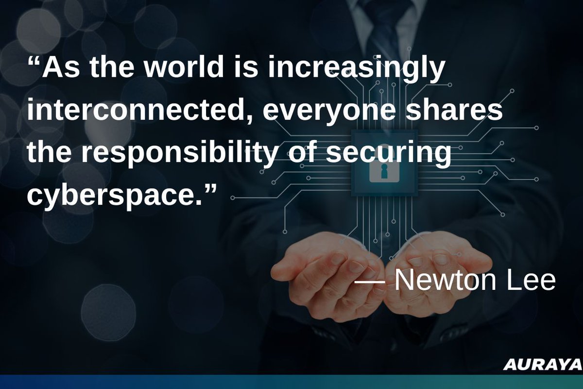aurayasystems's tweet image. 🎙️Let&apos;s protect our digital space together.  
#CyberSafety #TogetherForSafety #SecureCyberspace