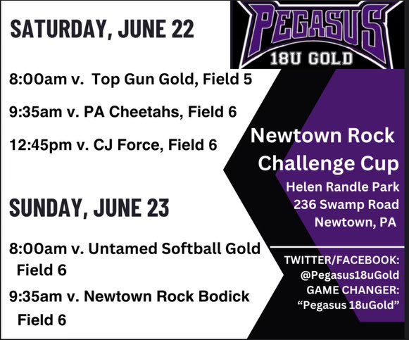 Catch us in Ewing,NJ this Thursday and Friday, and Newtown, PA this weekend!🥎🥎