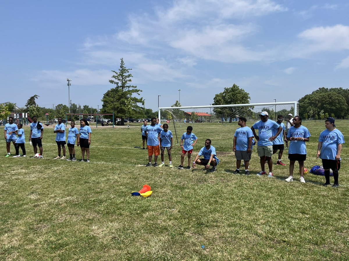 FUN IN THE SUN! Office of Exceptional Student Education <a href="/Detroitk12/">DPSCommunityDistrict</a> and <a href="/SpOlympicsMI/">Special Olympics MI</a> Day 1 - Unified Soccer Camp (Area 26)Detroit⚽🤗
