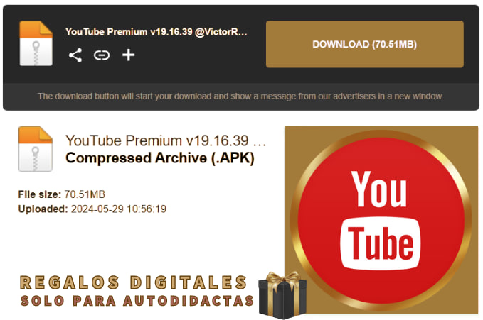 x_gifts's tweet photo. TRUCO PARA TENER GRATIS YOUTUBE Y OTRAS PLATAFORMAS, GRATIS EN ESTE 2024 (TRUCO EN LOS COMENTARIOS)

PARA RECIBIR YOUTUBE PREMIUM APK GRATIS COMENTA UN MEME/GIF
                                                                    🎁
Y RECUERDA QUE SOY LELE🤓🫴 https://t.co/FQugU9ZQdF