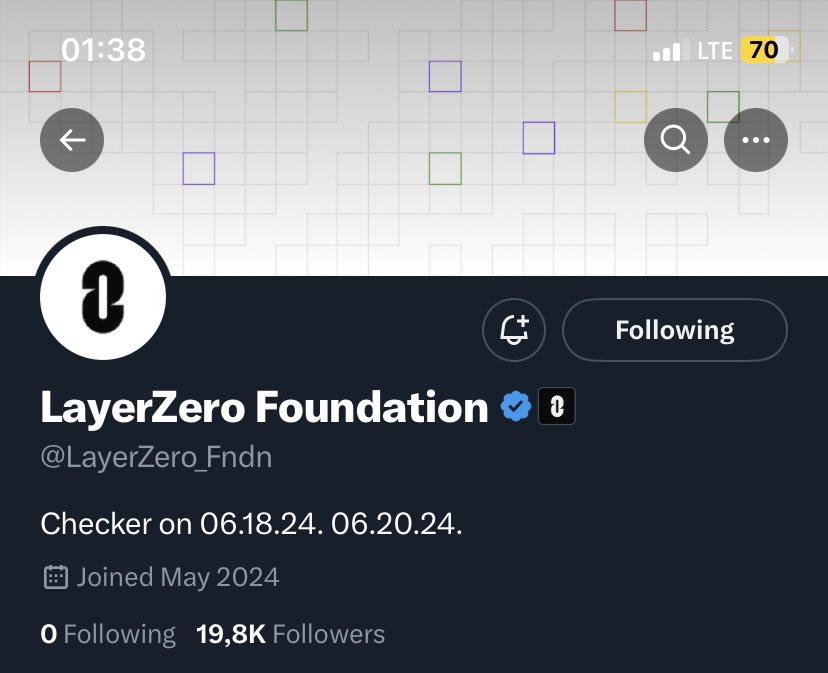 #Airdrop
<a href="/LayerZero_Fndn/">LayerZero Foundation</a>  hacklenmediyse yarın $ZRO checker geliyo