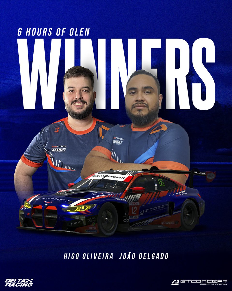 DeltaRacingbr's tweet image. WE ARE THE WINNERS! 🍾🏆

Higo Oliveira e João Delgado came together to take double P1 at @iRacing 6 hours of Glen!

Higo Oliveira e João Delgado conquistaram 2 vitórias nas 6 horas de Watkins Glen ido iRacing!

#GoDelta