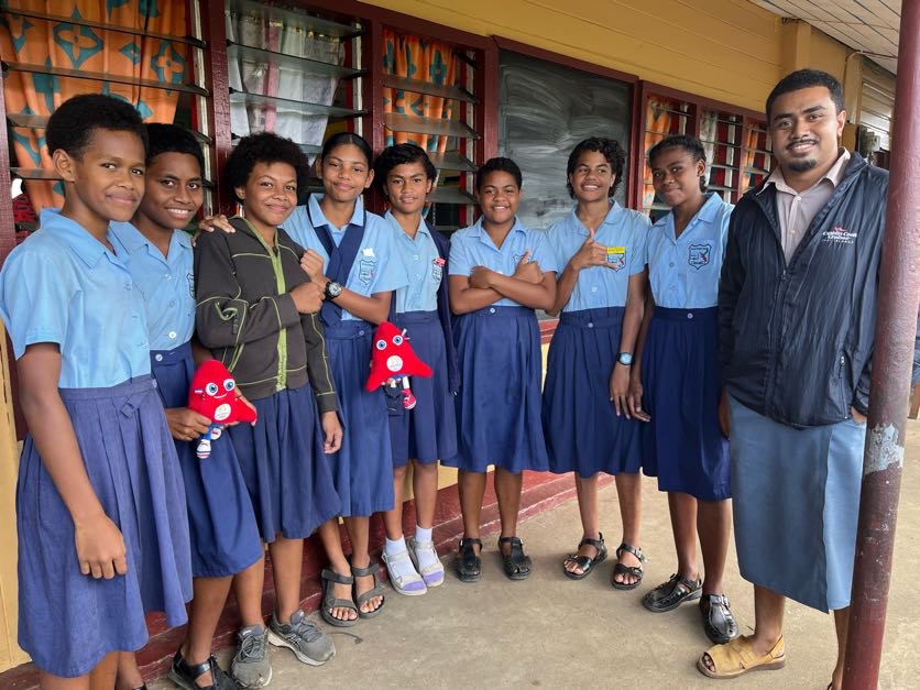Thank you to Tacirua Primary School for allowing the Olympic and Paralympic Mascot, The Phryges for visiting your lovely school. #thephryges #TeamFiji #InspireFiji #Paris2024