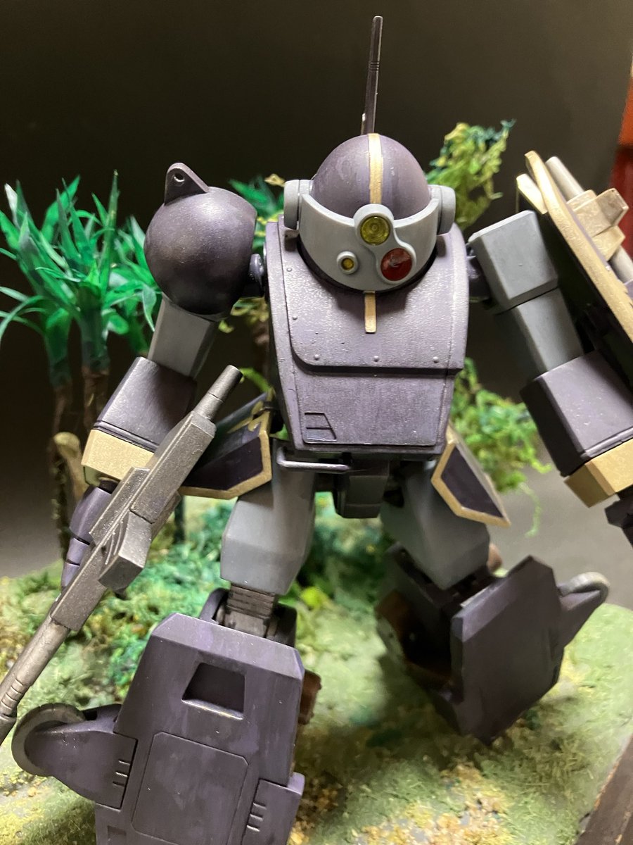 ベルゼルガWP完成。同スケールのワニと並べてみた。