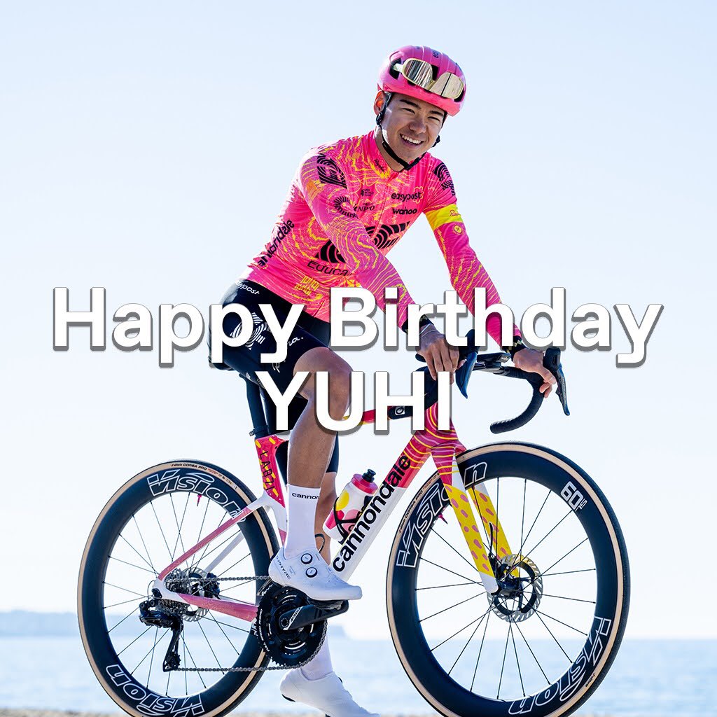 Happy Birthday!! 留目夕陽選手 <a href="/yuyu_tdm/">留目　夕陽　yuhi todome</a>
 
今年からワールドツアーチーム「EFエデュケーション・イージーポスト」に加入し世界最高峰のレースの舞台で活躍を続ける留目選手が、本日22歳の誕生日を迎えました。おめでとうございます！
