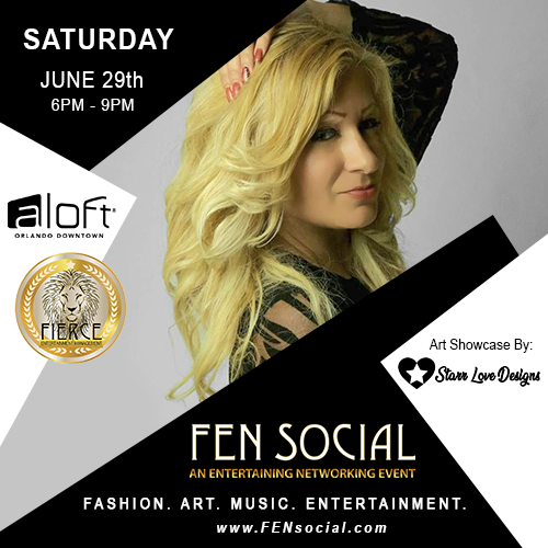 FEN Social Networking Event [FAME] Fashion. Art. Music. Entertainment. Join us for an unforgettable evening on the red carpet at Aloft Orlando Downtown.

Featuring: Art by Starr Dalton

#Fierceentertainment #orlandofashion

Vendors register here: fierceentertainmentmanagement.com/vendor.../