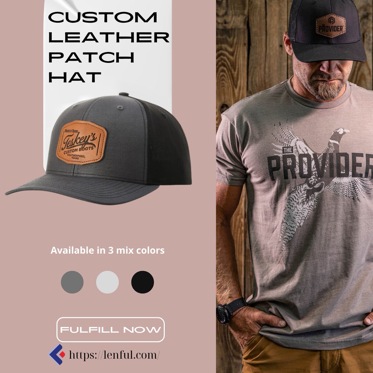 LenfulJSC's tweet image. Discover our 𝐂𝐮𝐬𝐭𝐨𝐦 𝐋𝐞𝐚𝐭𝐡𝐞𝐫 𝐏𝐚𝐭𝐜𝐡 𝐇𝐚𝐭𝐬!

𝗟𝗶𝗻𝗸: lenful.com/products/custo…

 #supportseller #CustomHats #LeatherPatchHat #OutdoorGear #Fashion #Comfort  #GiftIdeas #Wholesale
Instagram: instagram.com/lenful_pod/   
Page     : facebook.com/lenfulfillment