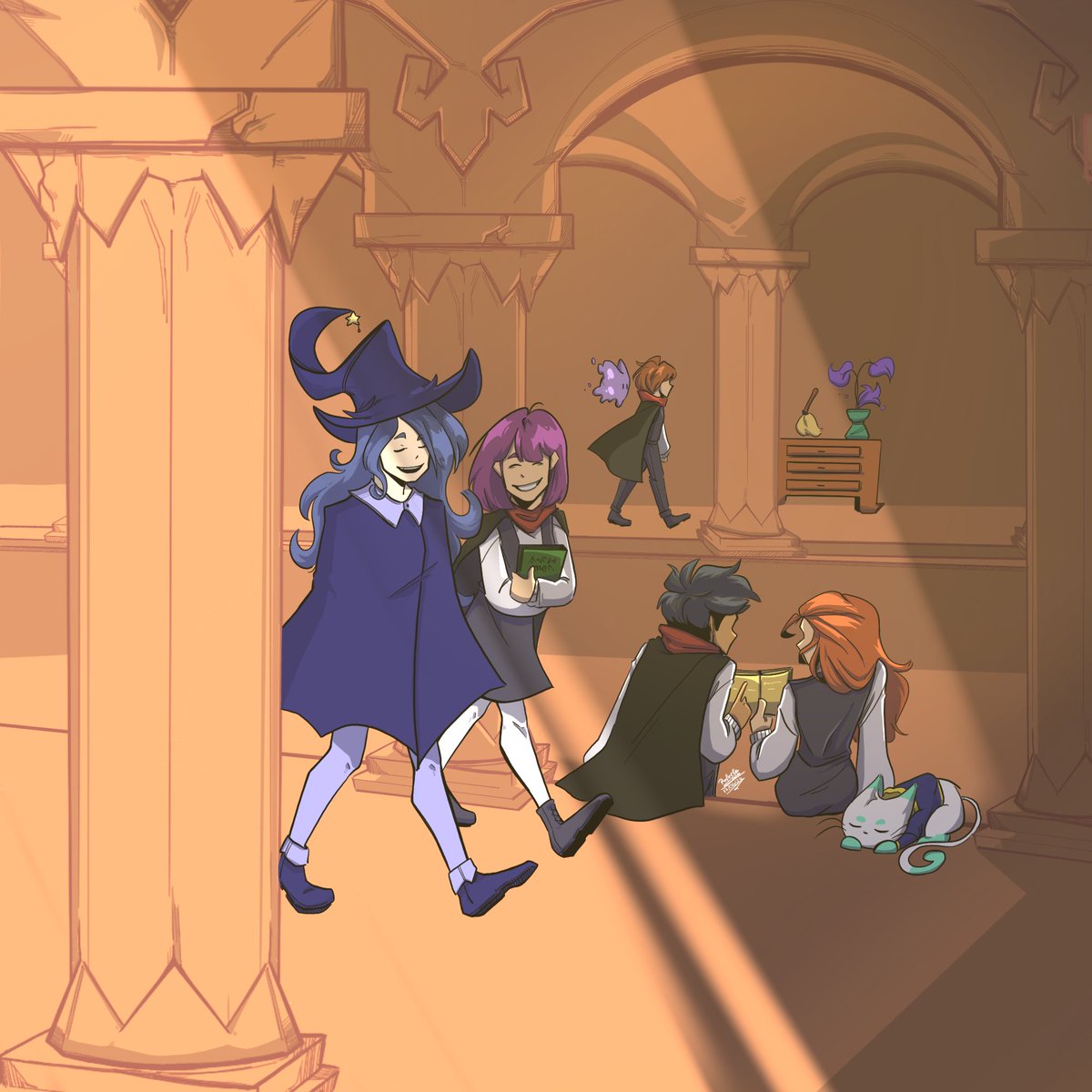 Asthon_ES's tweet image. Não apenas Rhana e Goop vivem aventuras em Lunaria. Vários outros alunos possuem suas próprias jornadas nesse encantador mundo mágico! 🌟🌟🌟 

#magicfrog #asthonentertainmentstudios #indiegame #indiegamestudio #indiegameart #braziliangames #gameart #gamedevelopment #indiedev