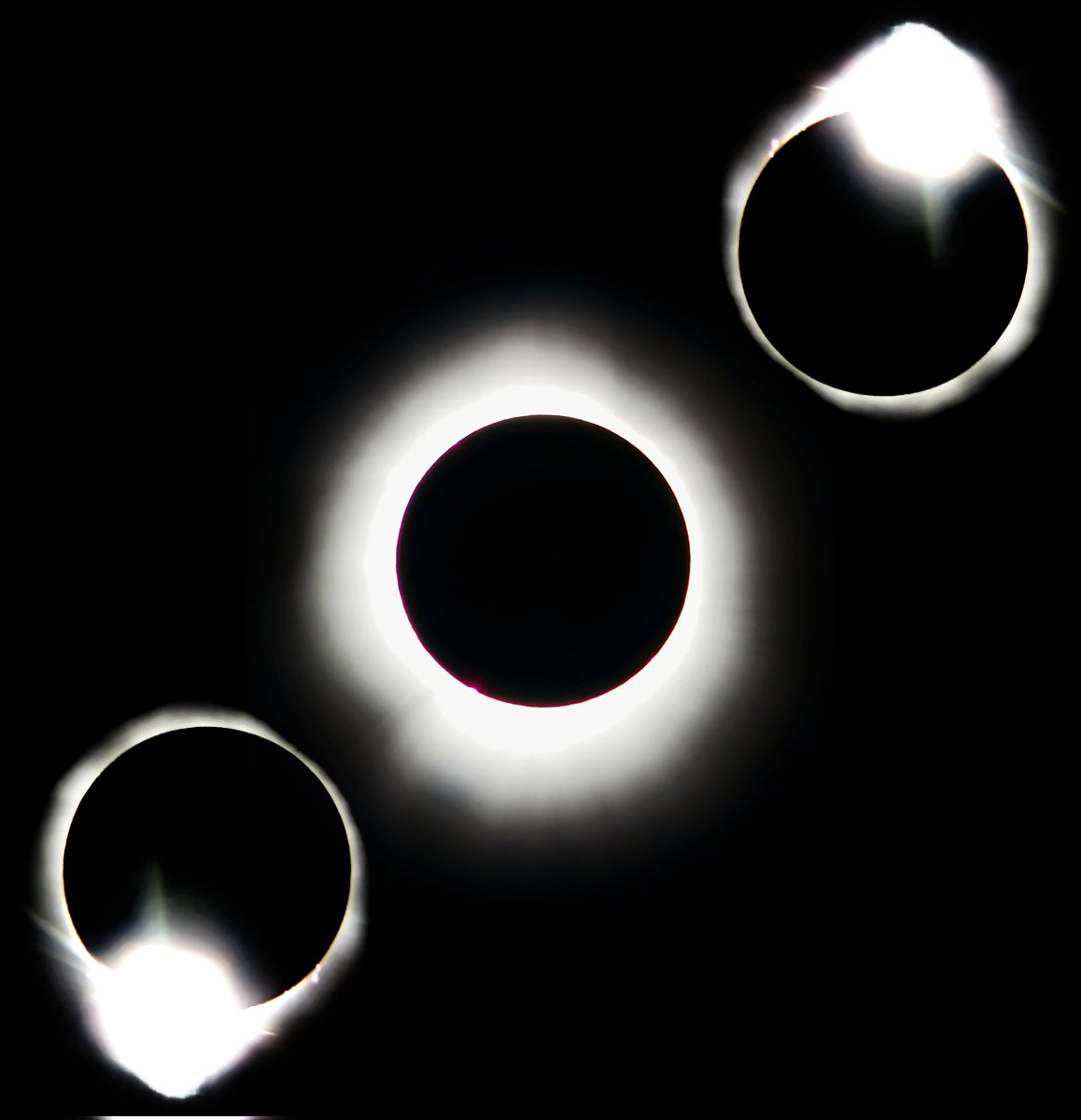 NascarFanatic2's tweet image. &quot;Diamond Ring Effect&quot; #Eclipse24 
04/08/2024

📸: Samsung Galaxy S24+ | @celestron Powerseeker 80AZS Telescope | Shot By Me