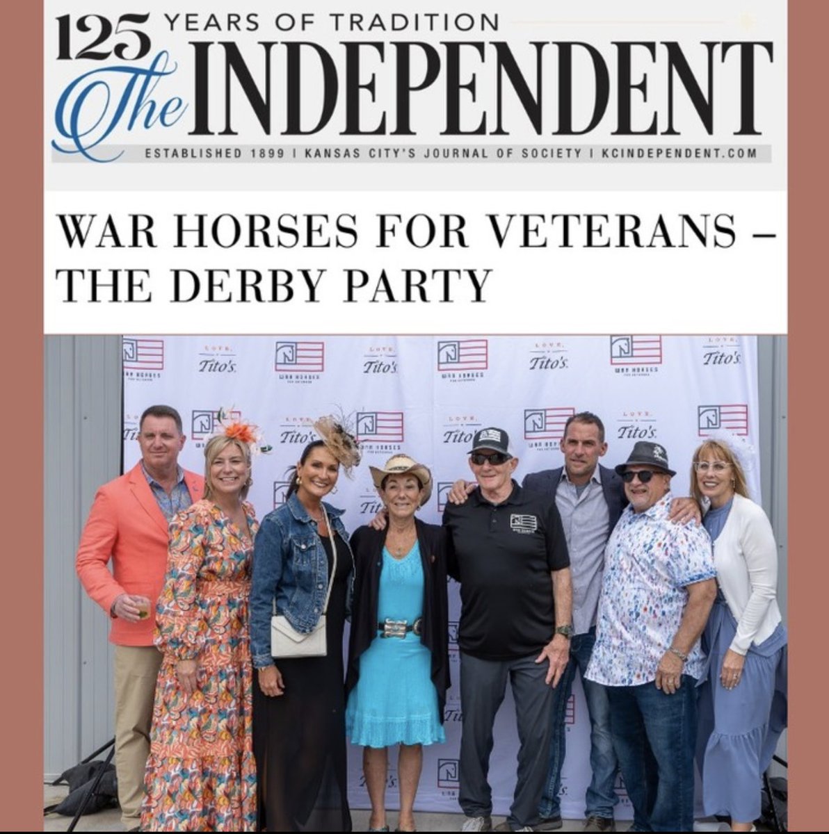 War Horses For Veterans (@wh4vets) on Twitter photo Thank you The Independent: Kansas City's Journal of Society for featuring War Horses For Veterans in your latest edition! warhorsesforveterans.org/post/the-indep… <a href="/KCIndependent/">The Independent</a>
<a href="/TitosVodka/">TitosVodka</a> Thank you The Independent: Kansas City's Journal of Society for featuring War Horses For Veterans in your latest edition! warhorsesforveterans.org/post/the-indep… <a href="/KCIndependent/">The Independent</a>
<a href="/TitosVodka/">TitosVodka</a>