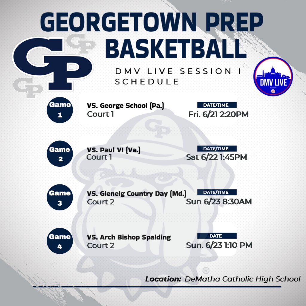 Excited to participate in this weekend’s NCAA live period event hosted by <a href="/DMVHoopsLive/">DMV Live</a> at DeMatha this weekend. #HoyaSaxa