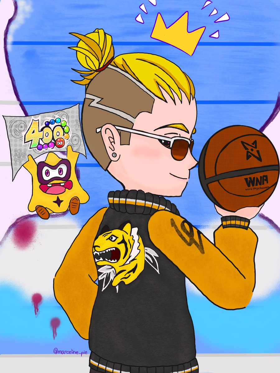 marceline_pie's tweet photo. I accomplished reaching to level 400 before this ninjala pass ends this week so I drew my o.c Zachary with his weapon trick ball, hope you all like it. #ninjala #ニンジャラ #nintentoswitch https://t.co/GborOKjbIq
