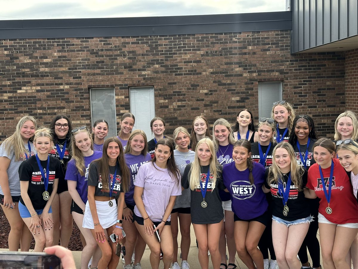 fzwactivities's tweet photo. Thank you to the Board of Education for recognizing our Dance team and their State Championship!!!  Great work ladies. We also got a pic with the FZS Cheer squad who also won State. #1fort #greatdaytobeajaguar https://t.co/MdchxAXr40