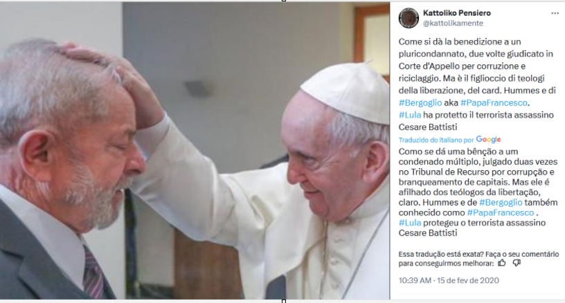 DecimoLeao's tweet photo. "Alguns papas, Deus nos dá. A alguns, Ele tolera. Outros, nos inflige (como castigo)" 
São Vicente de Lérins https://t.co/P1TW9Uy5Hp