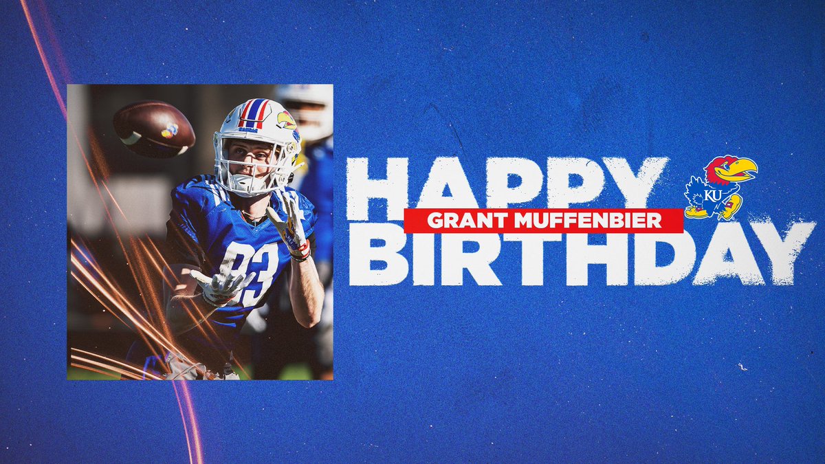Lance Leipold (@coachleipold) on Twitter photo Let’s all wish our Jayhawk Family member <a href="/GMuffenbier/">Grant Muffenbier</a> a very Happy Birthday! Grant, enjoy your special day!
#RockChalkBirthday Let’s all wish our Jayhawk Family member <a href="/GMuffenbier/">Grant Muffenbier</a> a very Happy Birthday! Grant, enjoy your special day!
#RockChalkBirthday