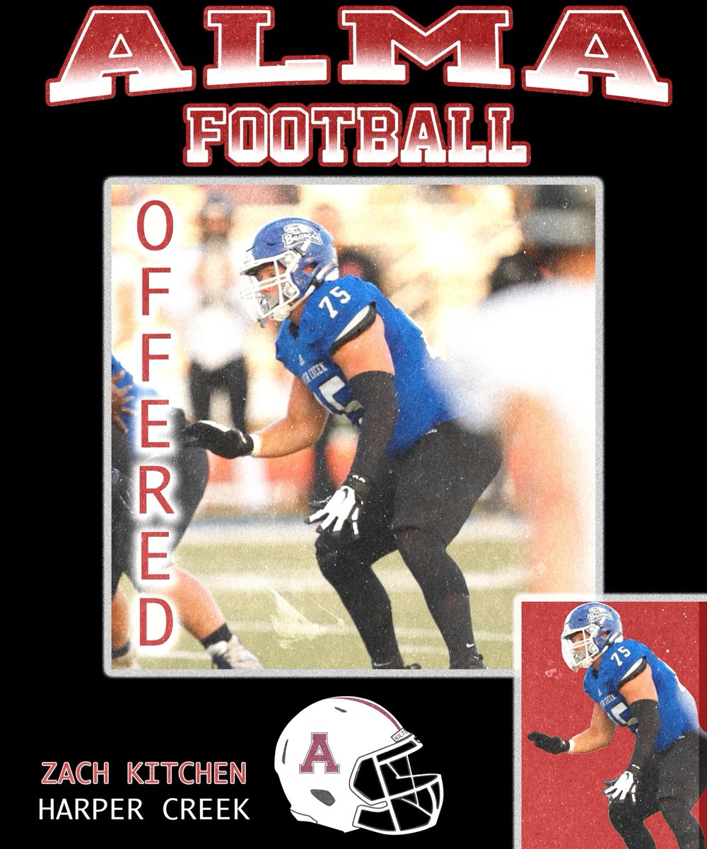 After a talk with <a href="/CoachP_Alma/">Jason Polmanteer</a> I am Blessed to receive an offer from <a href="/AlmaScotsFB/">Alma College Football</a>