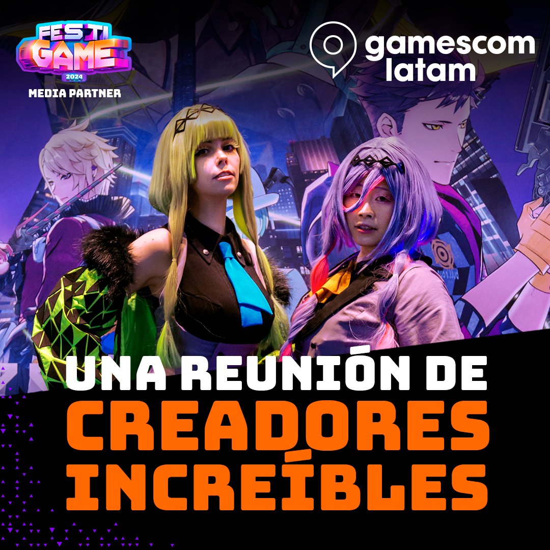 festigame's tweet photo. ¡FestiGame dirá presente en OTRO INCREÍBLE EVENTO! 🔥🔥🔥
Somos media partner en 🎮 GamesCom Latam 🎮 lo más top del continente en videojuegos y creadores de contenido. 🌎 NUEVOS MUNDOS 🌎
#FestiGame #GamesCom #GamesComLatam #GamingCommunity #SãoPaulo #Brasil #EventosGaming https://t.co/IcFZ5FXaUn