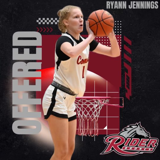 Ryann Jennings (@ryannjennings0) on Twitter photo After a great conversation with @RiderCoachMilli, I am excited to receive an offer from <a href="/RiderWBB/">Rider Women’s Basketball</a>. Thank you for this opportunity! <a href="/CometsBallers/">Comets Basketball</a> <a href="/stogagirlsbball/">Stoga Girls Basketball</a> After a great conversation with @RiderCoachMilli, I am excited to receive an offer from <a href="/RiderWBB/">Rider Women’s Basketball</a>. Thank you for this opportunity! <a href="/CometsBallers/">Comets Basketball</a> <a href="/stogagirlsbball/">Stoga Girls Basketball</a>