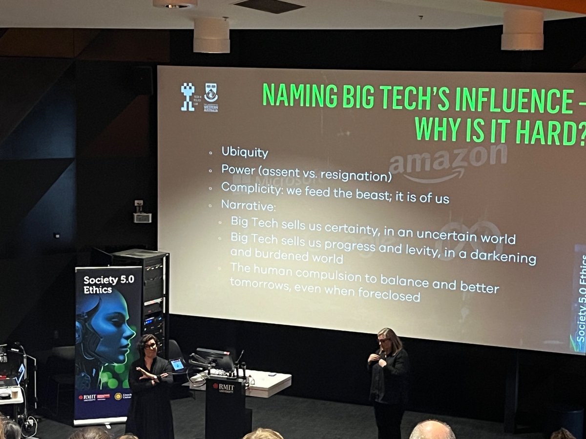 Shubha (@shubha_a) on Twitter photo .<a href="/juliapowles/">Julia Powles</a> rightly points out its hard to name big tech’s influence b/c even us, digital rights activists are ‘feeding the beast’ at #society5.0 #Ethics .<a href="/juliapowles/">Julia Powles</a> rightly points out its hard to name big tech’s influence b/c even us, digital rights activists are ‘feeding the beast’ at #society5.0 #Ethics