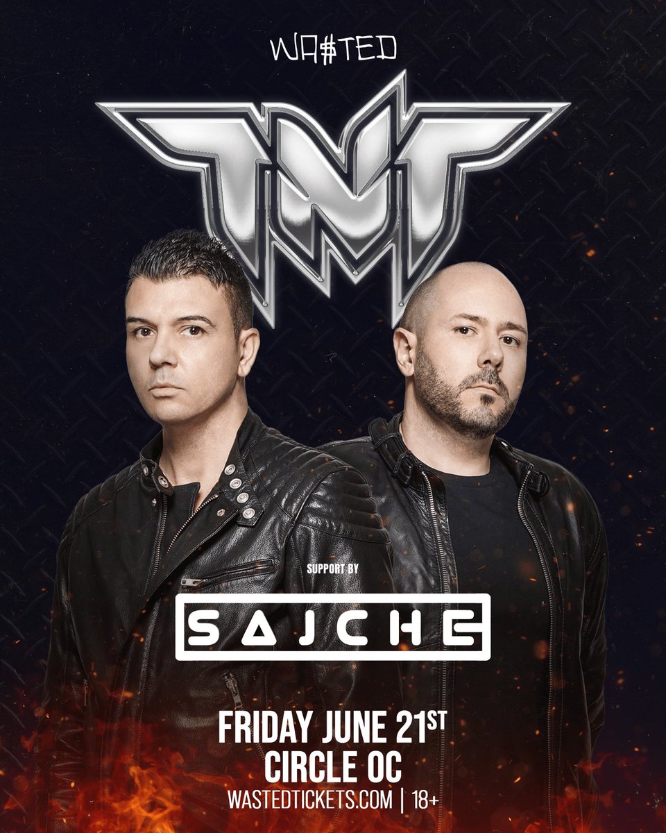 sajche (@sajcheofficial) on Twitter photo YOOOO WTF ๐คฏ
THIS FRIDAY WE ARE BRINGING ALL THE HARD DANCE ENERGY TO THE OC WITH THE LEGENDS TNT ๐งจ
Make sure to cop your tickets with us because you already know itโs going to be another sold out night ๐ค
<a href="/wastedpresents/">WA$TED Presents</a> YOOOO WTF ๐คฏ
THIS FRIDAY WE ARE BRINGING ALL THE HARD DANCE ENERGY TO THE OC WITH THE LEGENDS TNT ๐งจ
Make sure to cop your tickets with us because you already know itโs going to be another sold out night ๐ค
<a href="/wastedpresents/">WA$TED Presents</a>