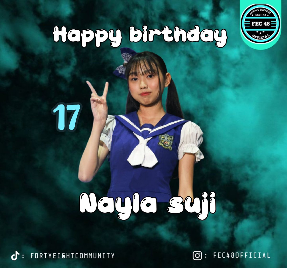 falconsid_'s tweet photo. Selamat ulang tahun Nayla π semoga tambah sukses di JKT48 dan semoga cepat lancar bahasa Indonesianya π€£
@SNayla_JKT48
#happybirthday
#fec48 https://t.co/DNra8nZrud