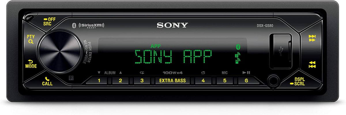 SolitaryAIsleTV's tweet image. Shop @ Ozma.One $238.00 Sony DSX-GS80 GS Series High Power 45W X 4 Rms Digital Media Receiver with Bluetooth and SiriusXM Ready: Price: $238.00 (as of Jun 17, 2024 19:17:27 UTC – Details)… ozma.one/2024/06/17/238… #CarVehicleElectronics #CarAudio #CarElectronics