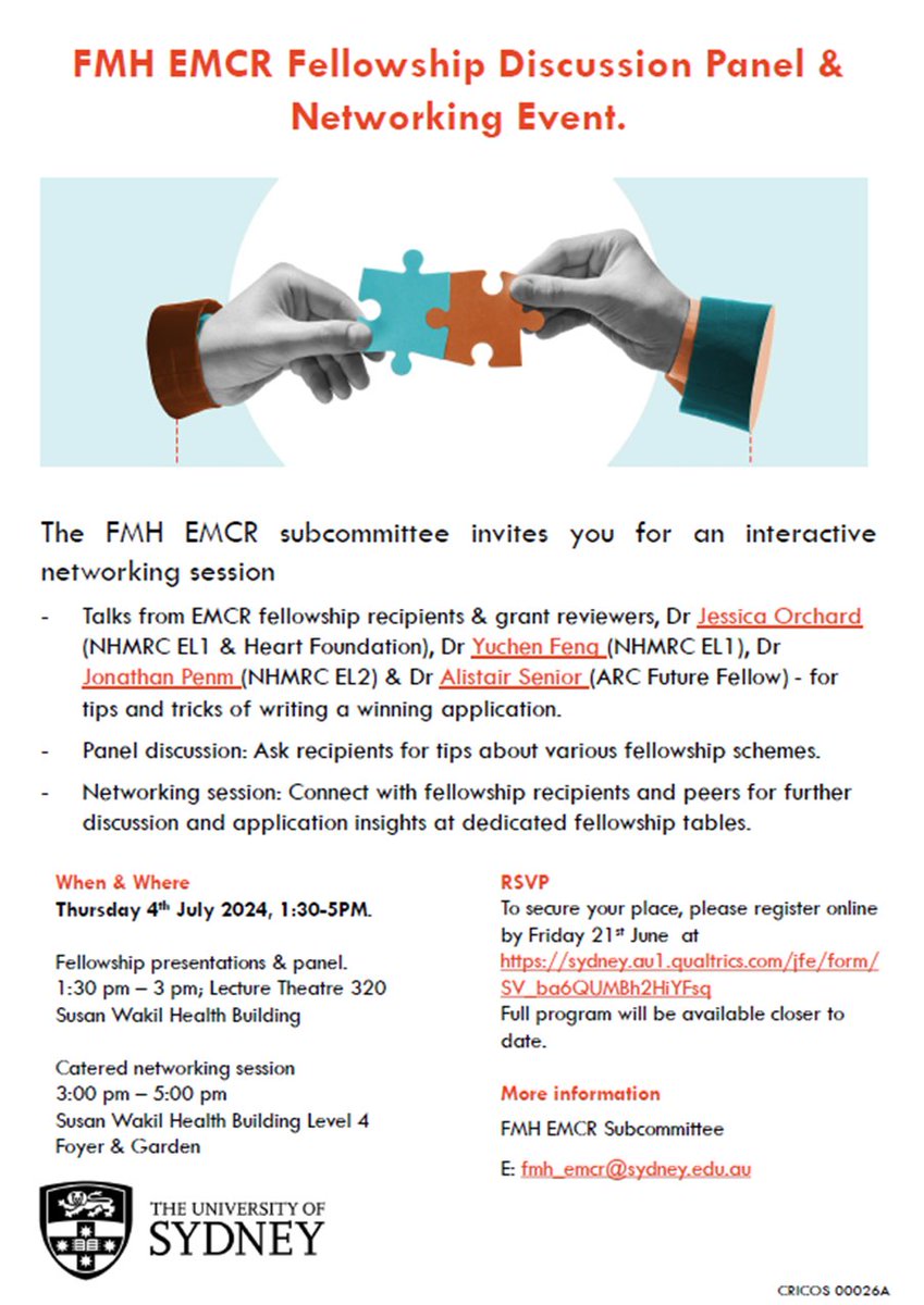 Sydney Health EMCR tweet media