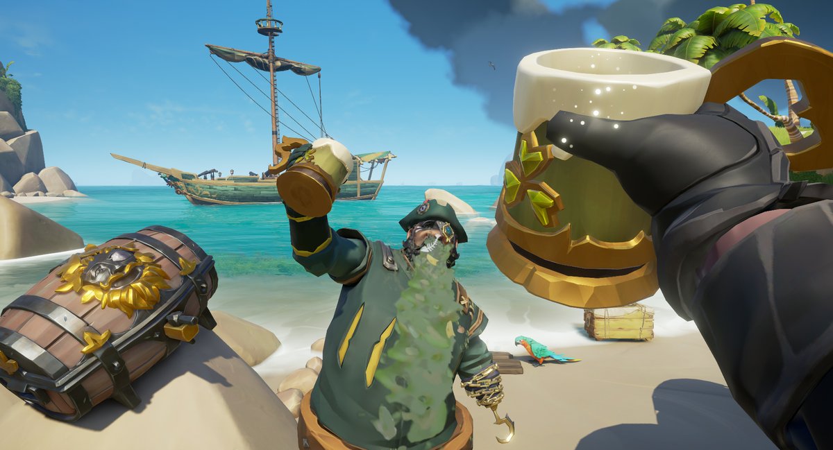 I_BreadGod_I's tweet photo. *bhuiafbhciohswfioa*  

#SoTShot Theme: Grog Guzzling 
#SeaOfThieves @SeaOfThieves https://t.co/Hj61y7oWBS