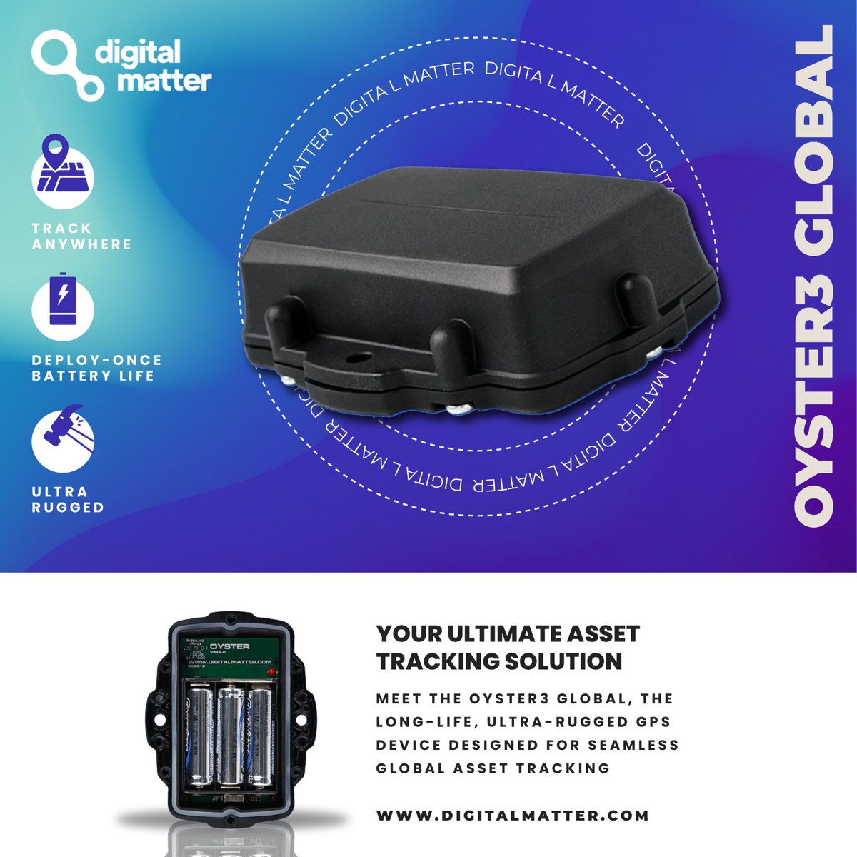 iotplusplus's tweet image. Exciting News! In partnership with Digital Matters, IOT Plus Plus now offers long-life, ultra-rugged, battery-powered GPS trackers for global asset tracking.
Key features:
Track Anywhere: 4G LTE with 2G fallback
Deploy-Once Battery Life: 8+ years on 3 AA batteries

#AssetTracking