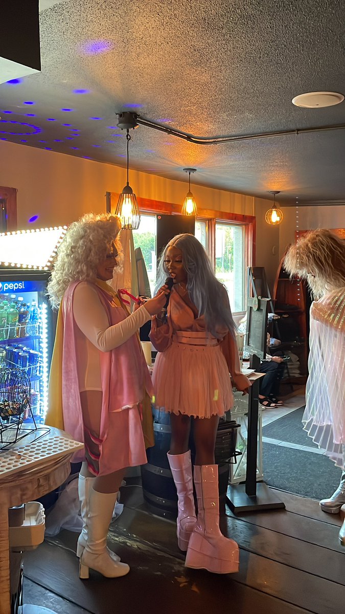 LakefieldPride's tweet photo. Supporting our local Drag Queens at Drag Bingo at the Canoe &amp; Paddle in Lakefield! Happy Pride! https://t.co/NuJmehGFjl