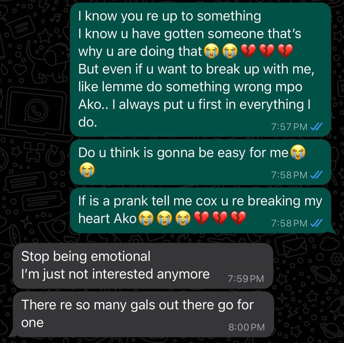 1real_walker's tweet image. Ako just left me and I got nothing to say hmmm #Blackshirts