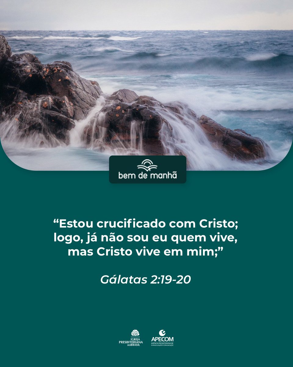 ipboficial's tweet image. Bem de Manhã: Comece o dia meditando na sabedoria de Deus.

“Estou crucificado com Cristo; logo, já não sou eu quem vive, mas Cristo vive em mim;”

Gálatas 2:19-20