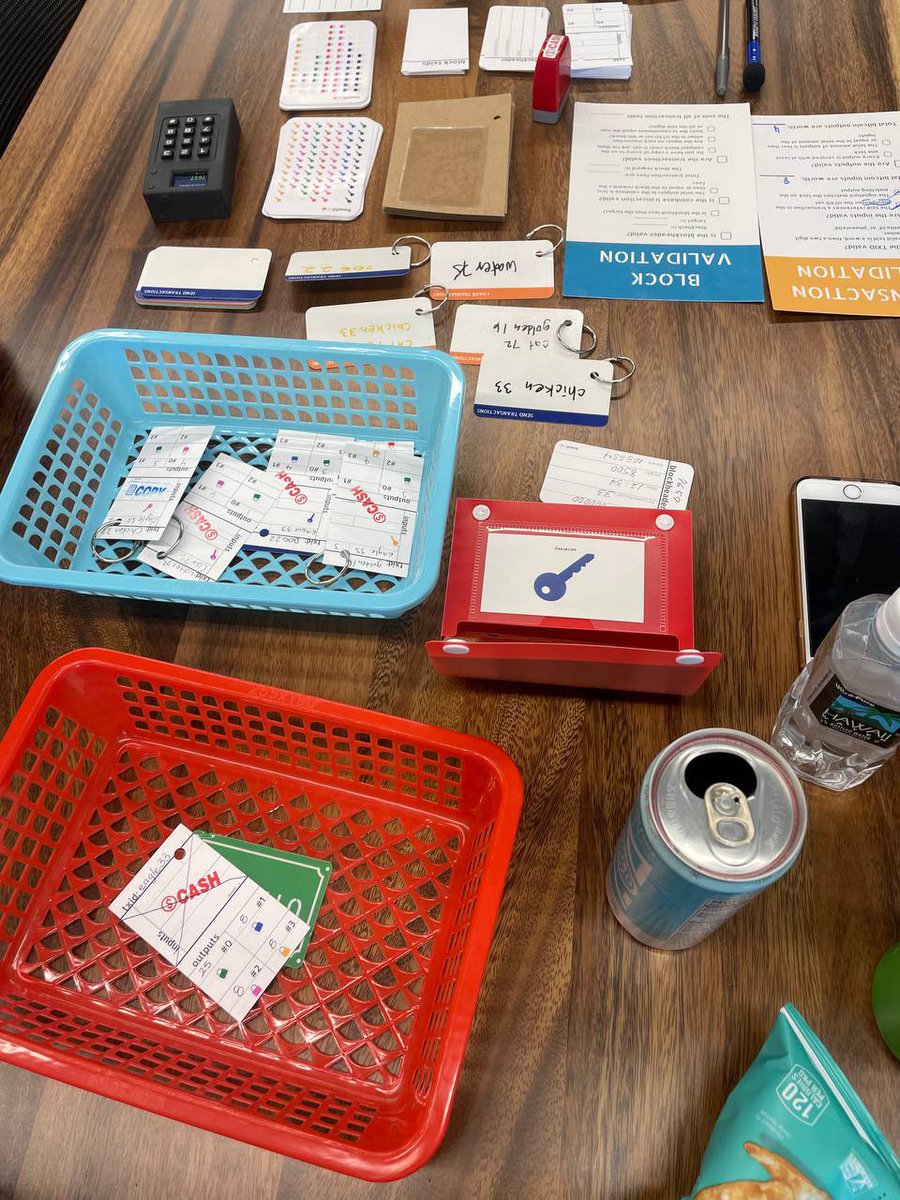 🏝️ We hosted our first Honolulu  #bitcoin LARP this weekend! 

<a href="/Britney_TM/">🍊🐝</a> did a great job leading everyone through the process of gossiping across nodes and mining blocks.

Shoutout to <a href="/niftynei/">nifty</a> and <a href="/base58btc/">Base58: software eng on a bitcoin standard</a> for developing such a solid workshop. 

More LARPs to come!