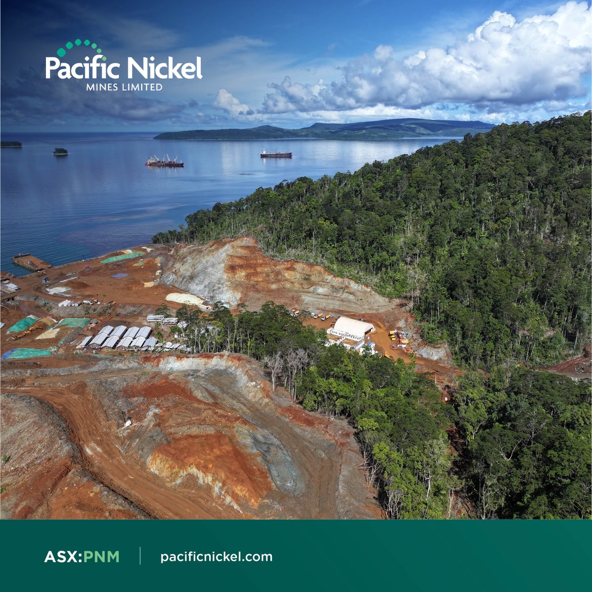 PacificNickel's tweet photo. $PNM.AX reports the arrival of MV PVT Diamond to the Kolosori #Nickel Project, MV Eaubonne has departed with 62,000t of nickel ore.

Simultaneous loading of 2 ships reflects recent improvements in mining &amp; production efficiencies.

More: https://t.co/9Q4DJVm2Ue

#PNM #Producer