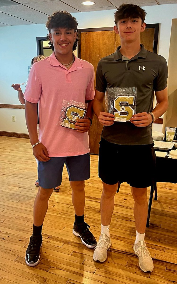 BOS 16U BLUE players Gino Petrey and DJ Parton received their 1st Varsity Letters tonight from Stow Monroe Falls High School for their contributions as Sophomores to their varsity squad. Congratulations BOYS! <a href="/dj_parton/">DJ Parton</a> <a href="/Gino_petrey/">Gino petrey</a>