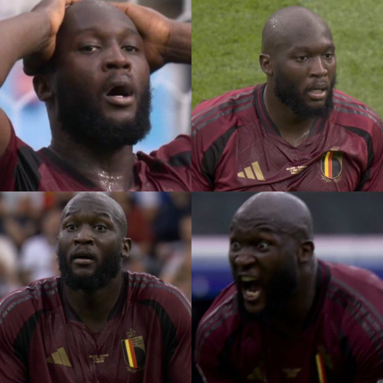 Son 3 INTENTOS CLAROS FALLIDOS Y 2 GOLES ANULADOS!! en un mismo partido. Es increíble lo de Romelu Lukaku en su debut en la Euro 2024.
