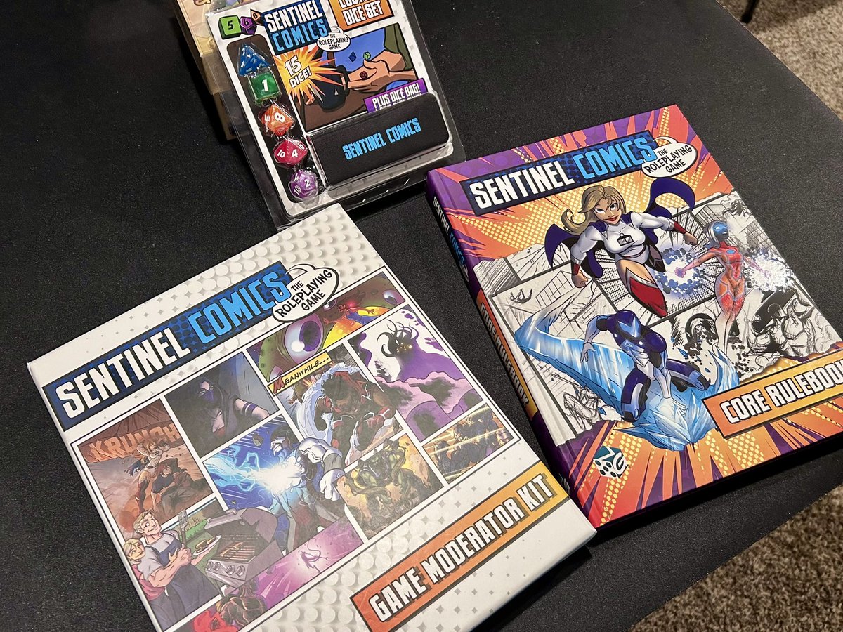 CΛΠDICΞ (@candicelikesyou) on Twitter photo Oh, look at that! I’ve got my <a href="/sentinelsrpg/">Sentinel Comics RPG</a> campaign set all ready to go.
Looks like I’ve got everything I need to start running some of the weirdest campaigns y’all ever did see. Oh, look at that! I’ve got my <a href="/sentinelsrpg/">Sentinel Comics RPG</a> campaign set all ready to go.
Looks like I’ve got everything I need to start running some of the weirdest campaigns y’all ever did see.