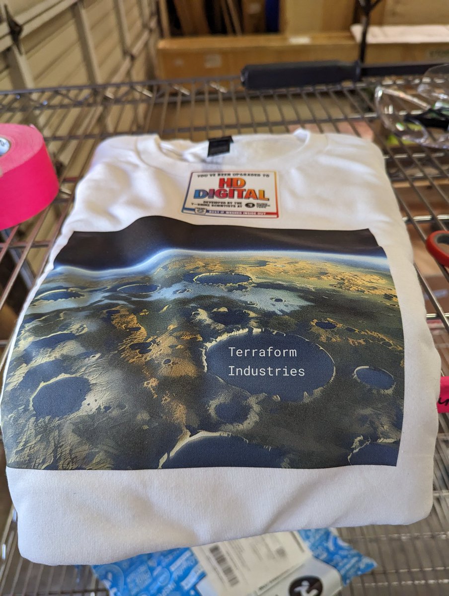 Casey Handmer, PhD (@cjhandmer) on Twitter photo Someone sent us a new <a href="/TerraformIndies/">Terraform Industries</a> shirt based on <a href="/terraformedmars/">Terraformed Mars</a> imagery. Thank you! Someone sent us a new <a href="/TerraformIndies/">Terraform Industries</a> shirt based on <a href="/terraformedmars/">Terraformed Mars</a> imagery. Thank you!