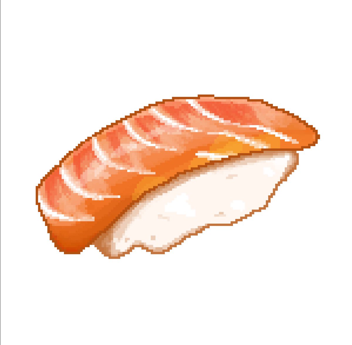 kspotato_06's tweet photo. Trying pixel art 🍣

#digital_art https://t.co/1wK3qGdDzT