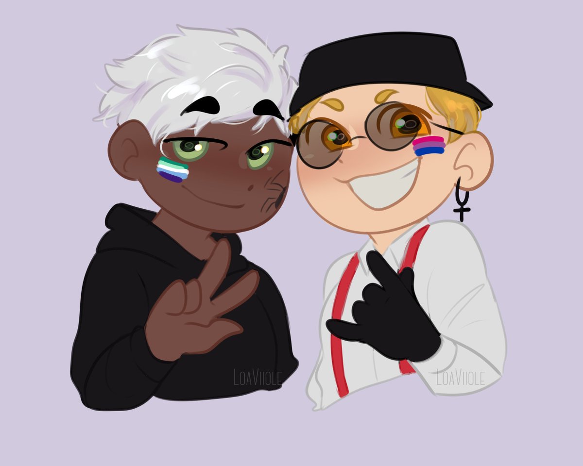 LoaViiole's tweet photo. Antes de que termine Junio
el hc mas obvio que les presento hoy es que Mike es gay y Yass (ic) es bi!!
Buho probablemente tenga preferencias por las mujeres pero bueno cmo vas a ser hetero con Mike al lado

[ #sketch #fanart #yassin #hamani #mike #johnson #spainrp] https://t.co/3Xd0s4KpLt