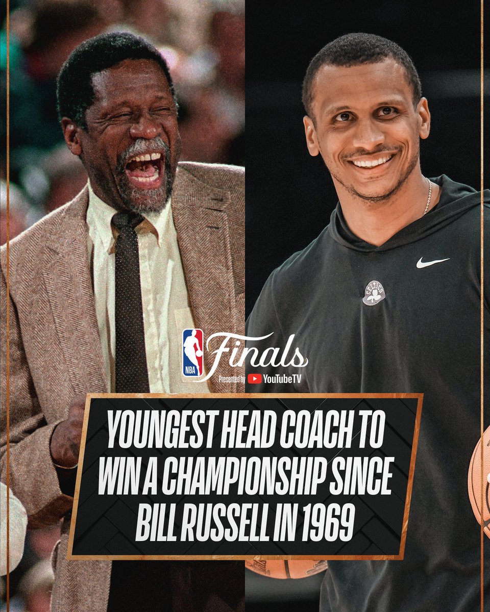 NBA's tweet image. Legendary company for @celtics Head Coach Joe Mazzulla!