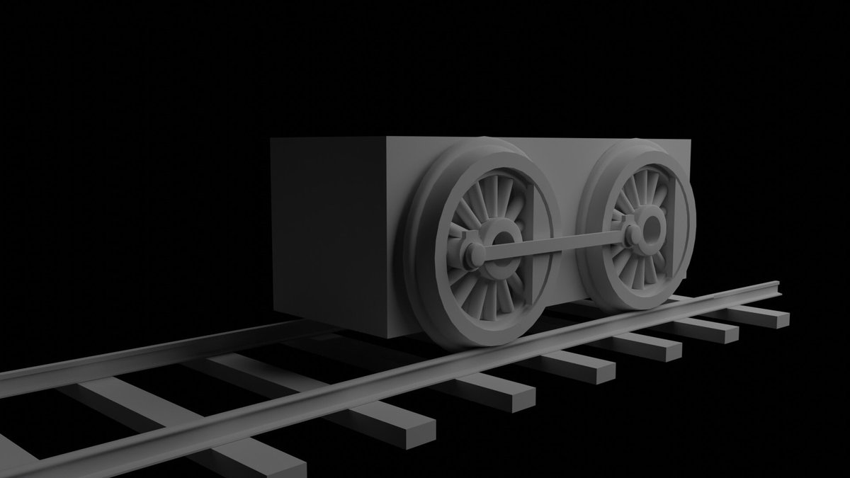 realElliottJ's tweet photo. Working on a 3D model of a 4-4-0 locomotive in Blender. For more models check out elljmodels on instagram #locomotive #blender #hardsurface #CGArt https://t.co/ueAbkhcxKe
