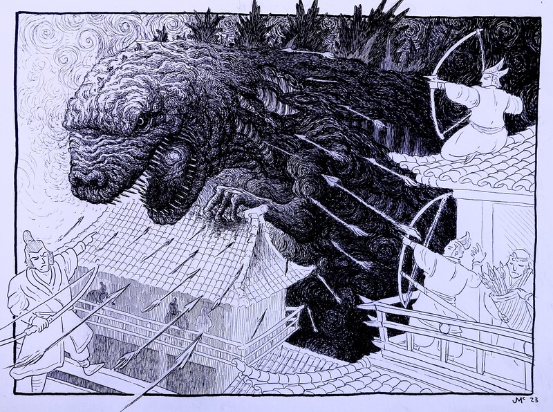 MatthewAMullins's tweet photo. Godzilla Vs Samurai
Available at: https://t.co/u8caIp36j4
By Justin McElroy @thoughtographic
https://t.co/RsK8mzMtyh
https://t.co/NOVv84ZBE8
https://t.co/u0d6Wcch7O
https://t.co/yXZ8zq63jf
#GodzillaVsSamurai #JustinMcElroy #Art https://t.co/HSHmrI5eGj