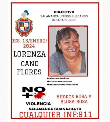 meresank's tweet photo. Aprovecho este momento también para recordar que buscamos a Lorenza Cano, madre buscadora que está desaparecida desde enero de este año y no hemos sabido nada. https://t.co/wxUT6EjEaL